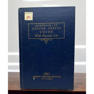 1965 Handbook of United States Coins R S Yeoman 22nd Edition Premium List